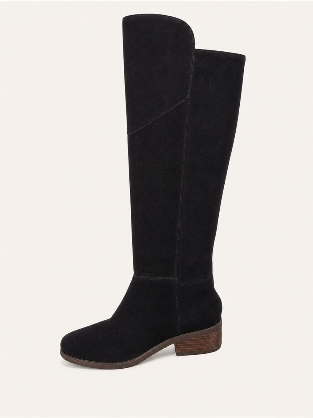 Lucky Brand Black Knee High Suede Boots Women's Size 7.5